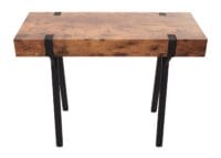 Konsolentisch Beistelltisch Metall 75x100x40cm dunkle Wildeiche