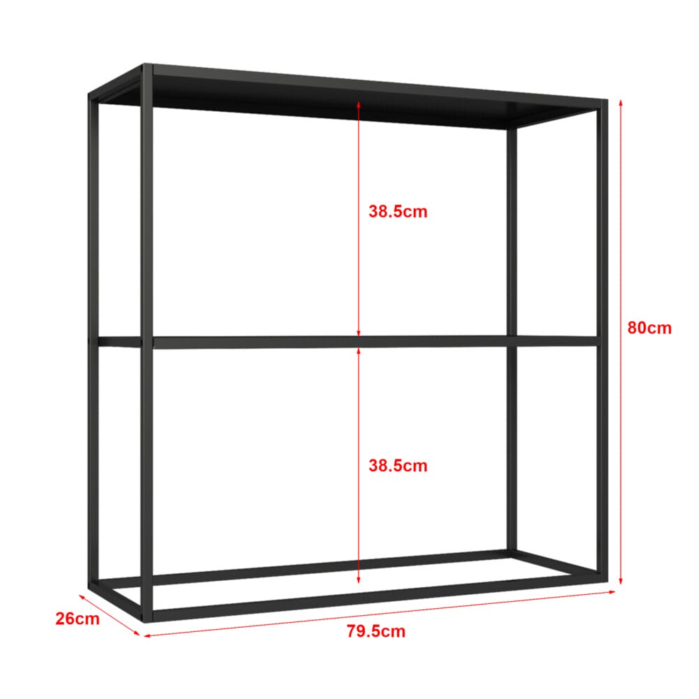 Konsolentisch Strömstad 80x79.5x26cm Schwarz matt