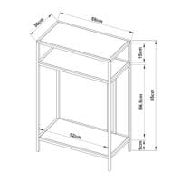 Konsolentisch Kumlinge 55x30x85cm Weiss