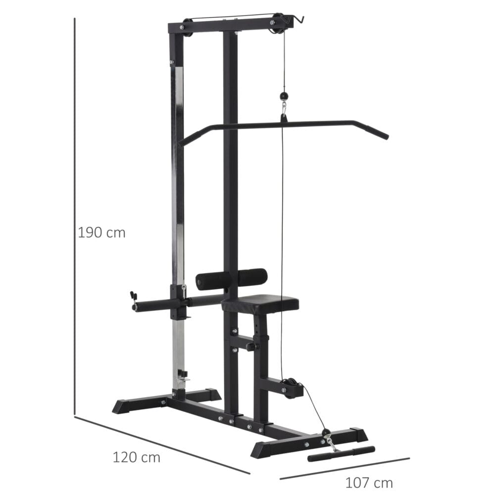 Kraftstation mit Riemenscheibe Sitz verstellbar 107x120x190cm