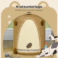 Kratztonne Kratzturm mit 2 Ebenen Höhe 66cm