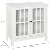 Küchenschrank Geschirrschrank Buffet Glastür 80 x 365 x 76