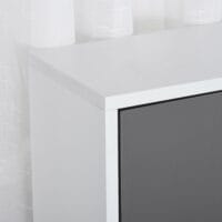 Küchenschrank mit 2 Türen Regal Mikrowellenregal Buffet