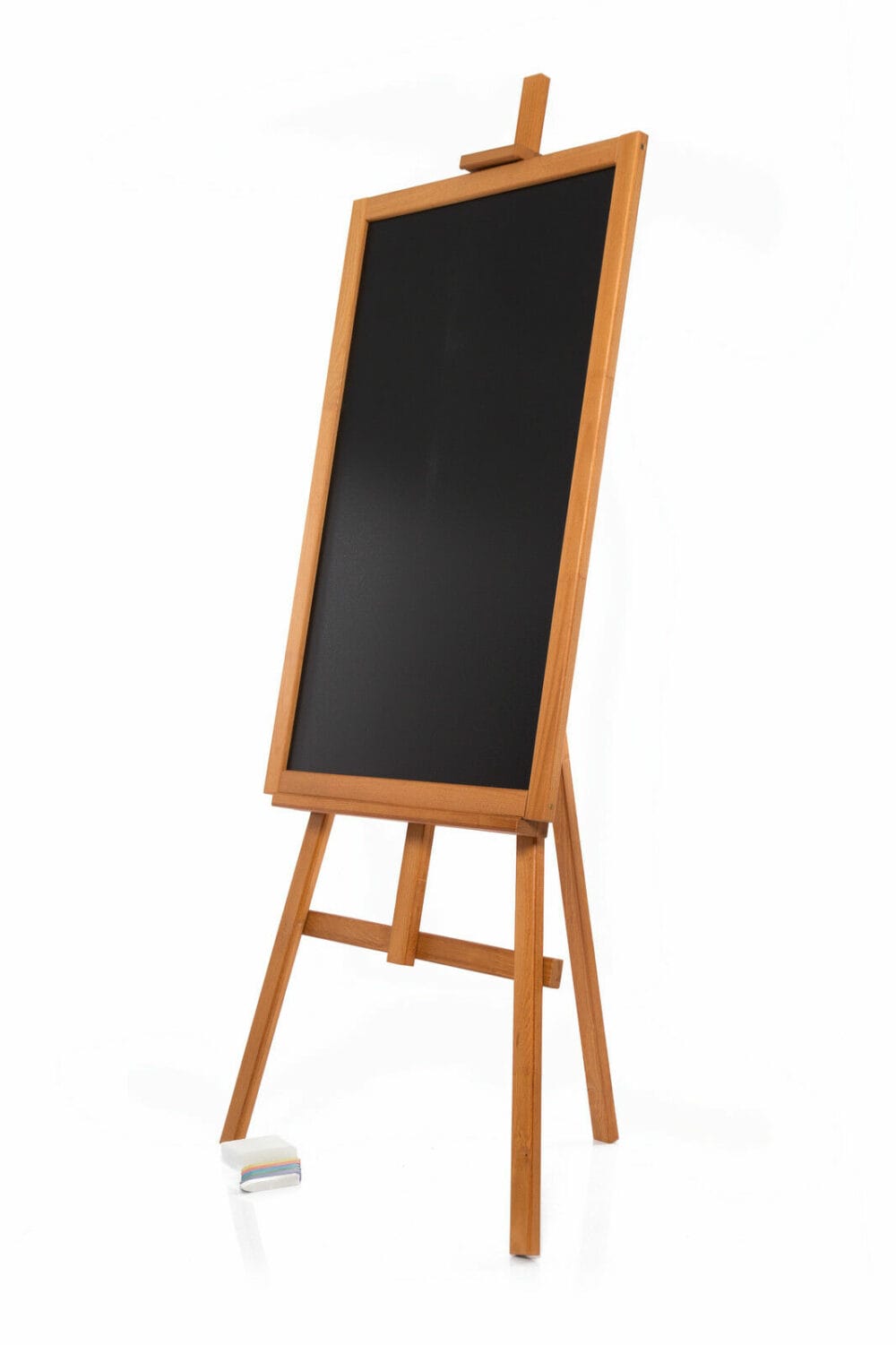 Kundenstopper 140x62cm Werbetafel Staffelei hellbraun