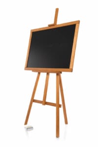 Kundenstopper 140x62cm Werbetafel Staffelei hellbraun