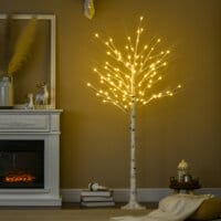 LED Baum Birke 96 LEDs 180cm warmweiss