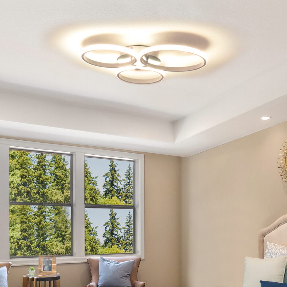 LED Deckenleuchte Deckenlampe 56L x 47B x 8H cm