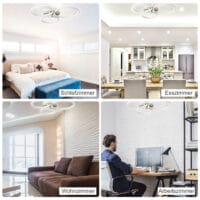 LED Deckenleuchte Deckenlampe 56L x 47B x 8H cm