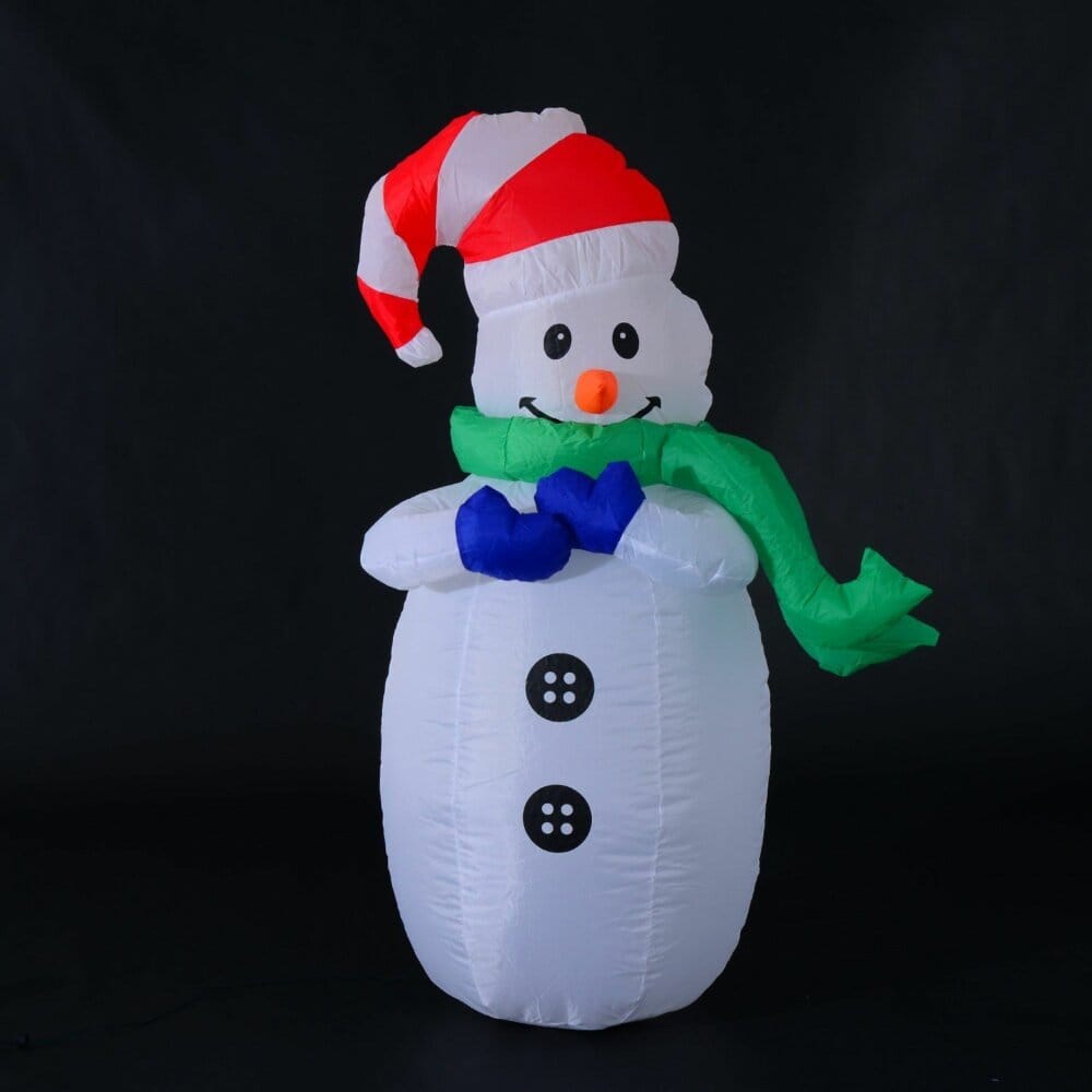 LED Schneemann aufblasbar 120cm warmweiss