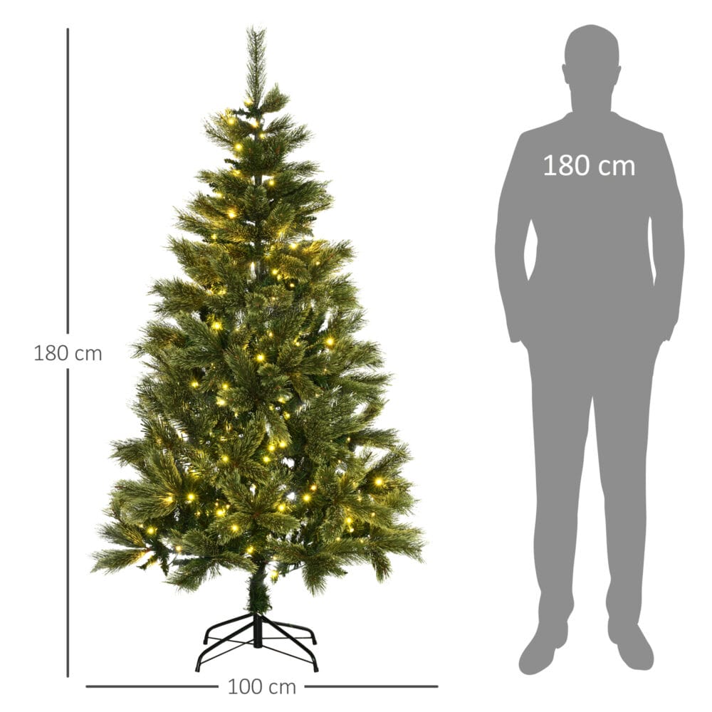 LED Weihnachtsbaum 180cm 586 Astspitzen 240 LEDs