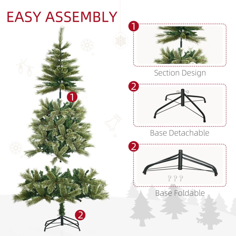 LED Weihnachtsbaum 180cm 586 Astspitzen 240 LEDs