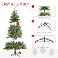LED Weihnachtsbaum 180cm 586 Astspitzen 240 LEDs