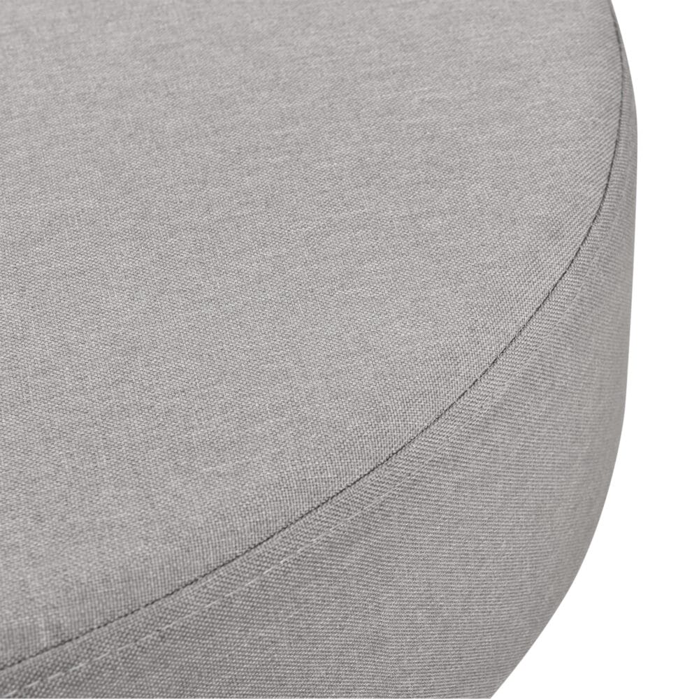 Couchtisch Nelson Ø 60 cm Polster Grau/Schwarz
