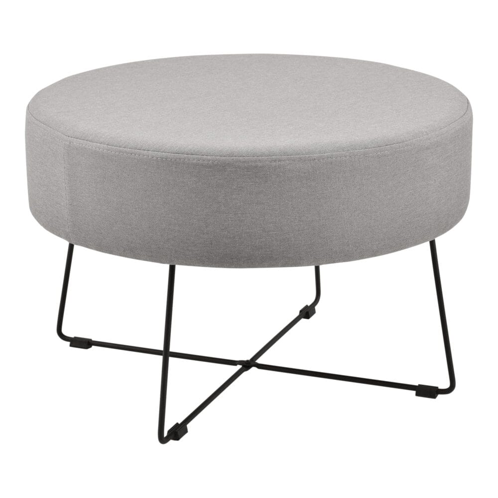 Couchtisch Nelson Ø 60 cm Polster Grau/Schwarz