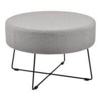 Couchtisch Nelson Ø 60 cm Polster Grau/Schwarz