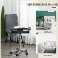 Laptoptisch Laptop Ständer Notebooktisch mit Rollen höhenverstellbar klappbar