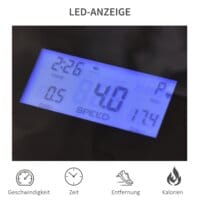 Laufband Klappbar elektrisch 500W 1-12.8 km/h LED-Display