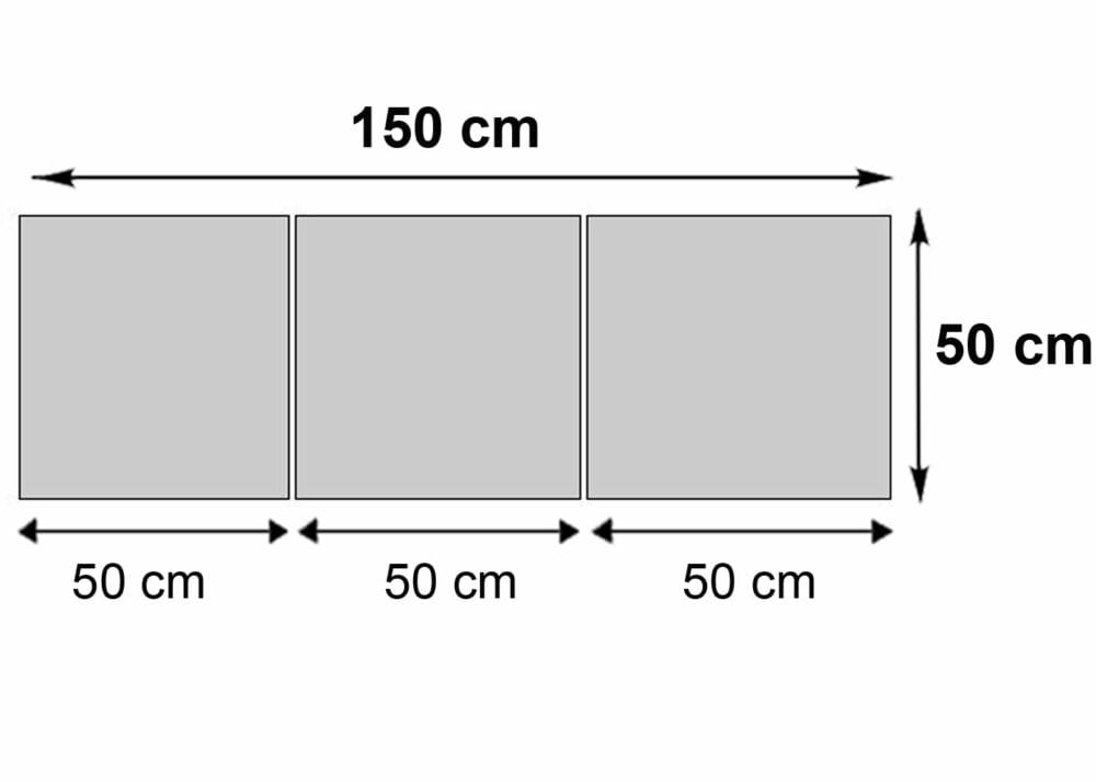 Leinwandbild Wandbild 3-teilig 150x50cm ~ Obst