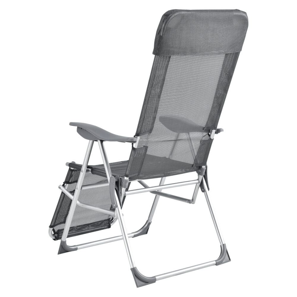 Liegestuhl 61x67x118 cm Max. 130 kg Dunkelgrau