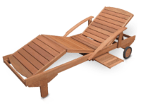 Liegestuhl Gartenliege Lounger ~ fahrbar