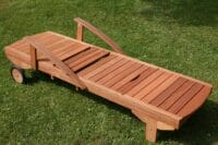 Liegestuhl Gartenliege Lounger ~ fahrbar