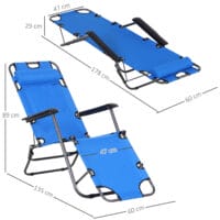 Liegestuhl Hochlehner Gartenstuhl Campingsessel