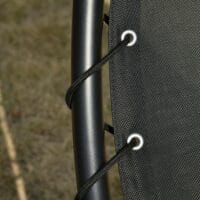 Liegestuhl Schwungliege Gartenliege mit Sonnendach und Auflage