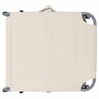 Liegestuhl Sun mit Sonnendach beige - klappbar mit Trageschlaufen
