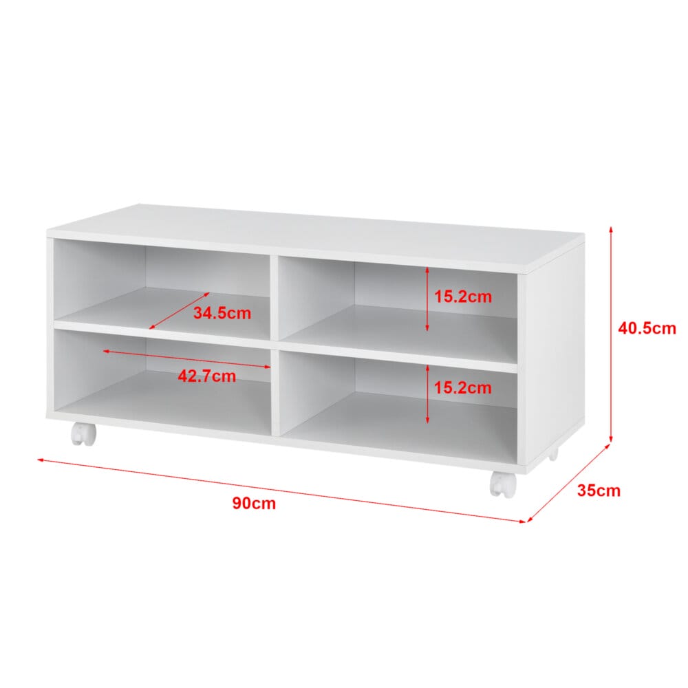 Lowboard mit Rollen Gränne 90x35x41cm