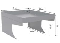 Mähroboter-Garage Unterstand mit Pflanzkasten 37x60x70cm