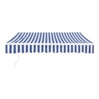 Gelenkarmmarkise Bitonto 250x200cm mit Handkurbel Blau/Weiss