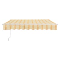 Gelenkarmmarkise Bitonto 300x250cm mit Handkurbel Gelb/Weiss