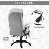 Massage Bürostuhl Bürostuhl ergonomisch Grau