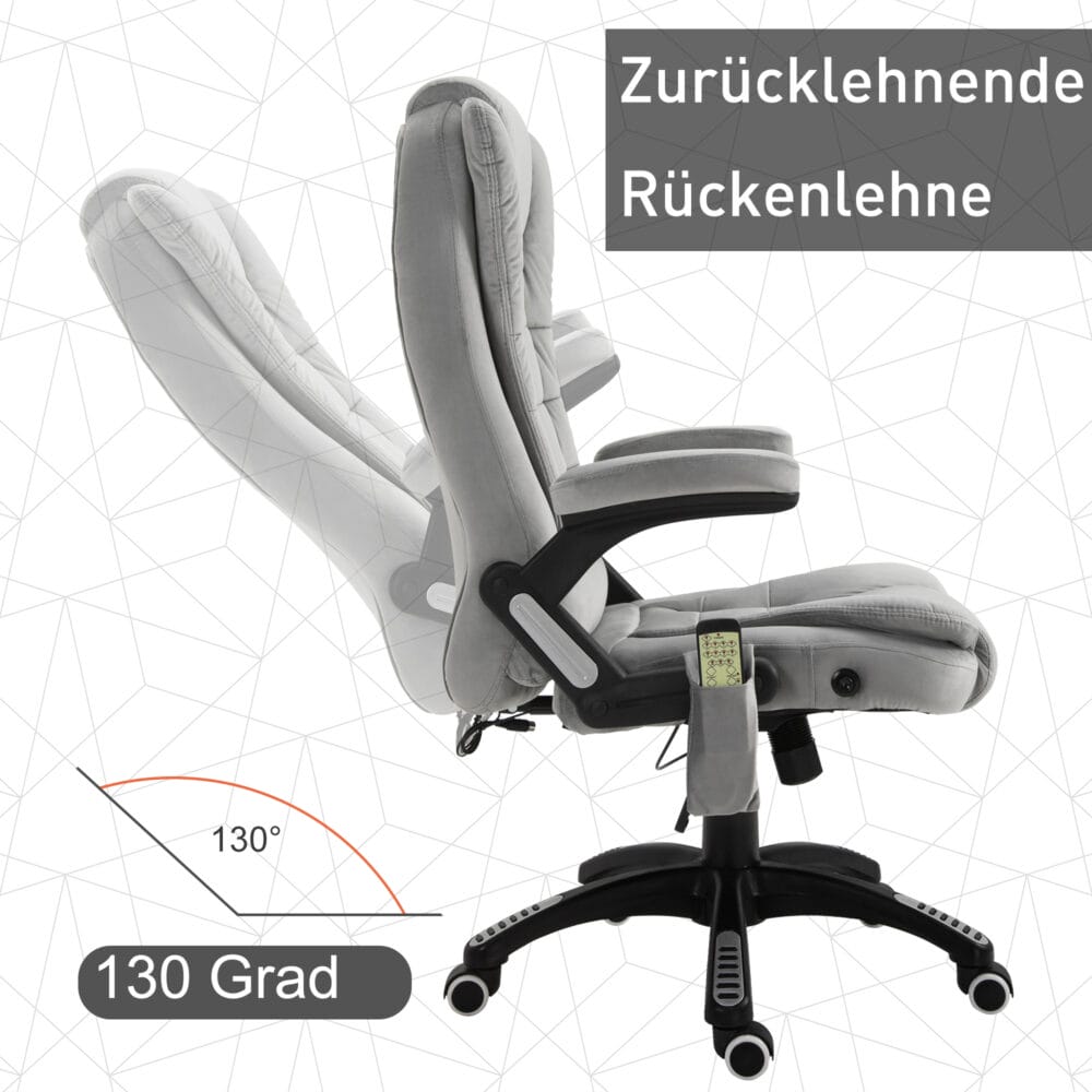 Massage Bürostuhl Bürostuhl ergonomisch Grau