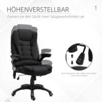 Massage Bürostuhl ergonomischer Bürostuhl Schwarz