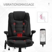 Massage Bürostuhl ergonomischer Bürostuhl Schwarz