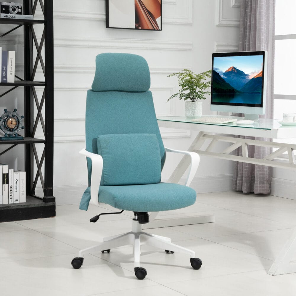 Massage Bürostuhl ergonomischer Schreibtischstuhl Blau