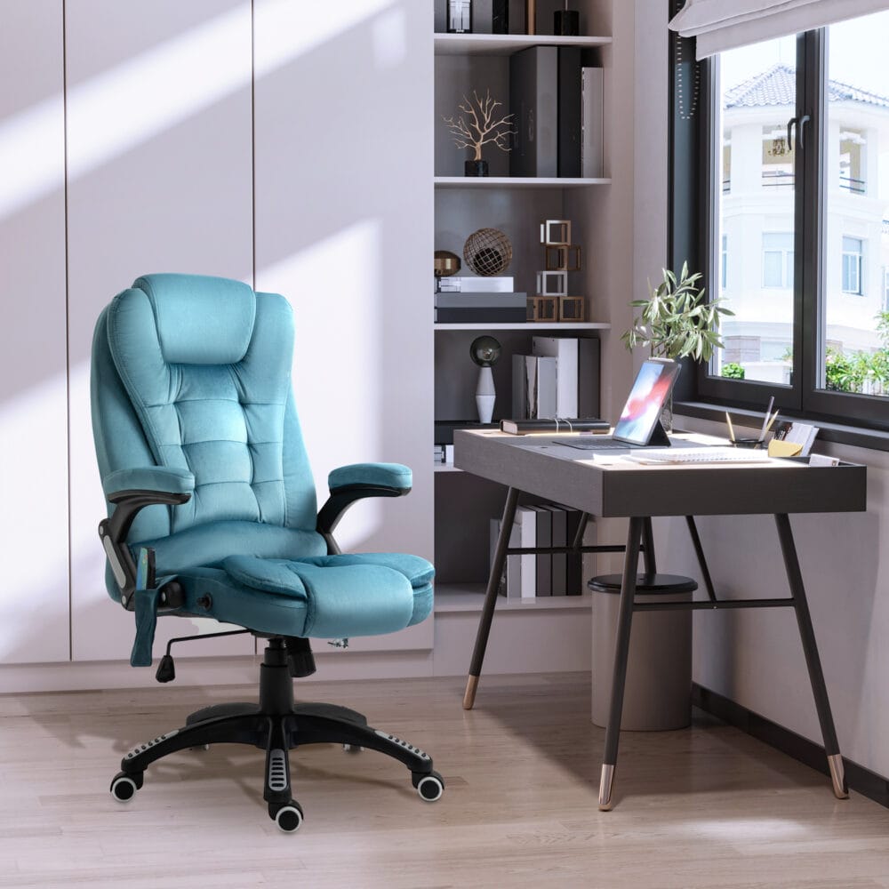 Massage Bürostuhli ergonomisch Blau 67 x 74 x 107-116 cm