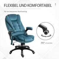 Massage Bürostuhli ergonomisch Blau 67 x 74 x 107-116 cm