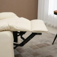 Massagesessel BigBUDDY Fernsehsessel mit Liegefunktion Creme