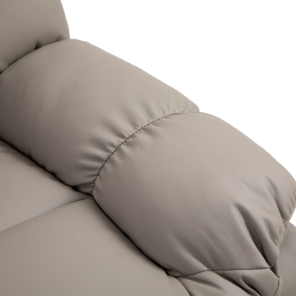 Massagesessel BigBUDDY Fernsehsessel mit Liegefunktion Grau