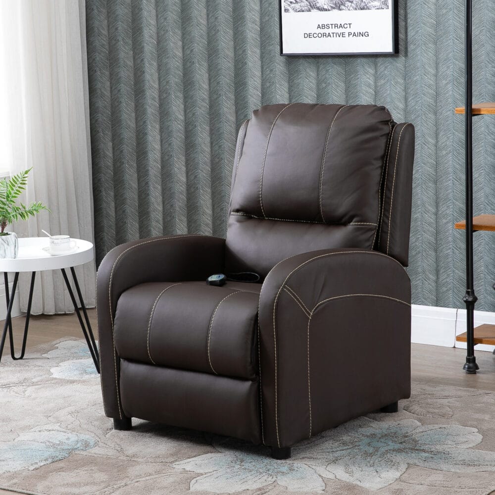 Massagesessel TV-Sessel 6 Punkt Massage braun 70x88x100cm