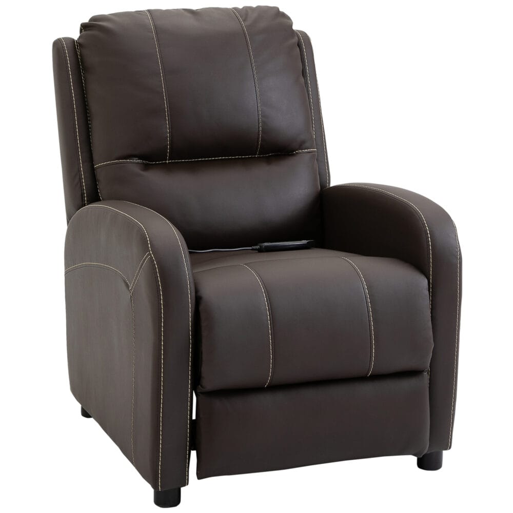 Massagesessel TV-Sessel 6 Punkt Massage braun 70x88x100cm