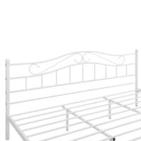 Metallbett Florenz 180x200cm mit Kaltschaummatratze Weiss