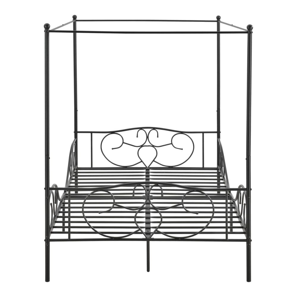 Himmelbett Finström 140x200cm Metall Bettrahmen mit Lattenrost