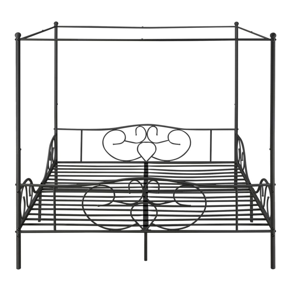 Himmelbett Finström 180x200cm Metall Bettrahmen mit Lattenrost