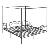 Himmelbett Finström 180x200cm Metall Bettrahmen mit Lattenrost