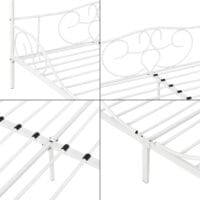 Himmelbett Finström 180x200cm Metall Bettrahmen mit Lattenrost