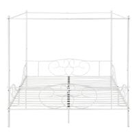 Himmelbett Finström Metall mit Kaltschaummatratze 180x200cm