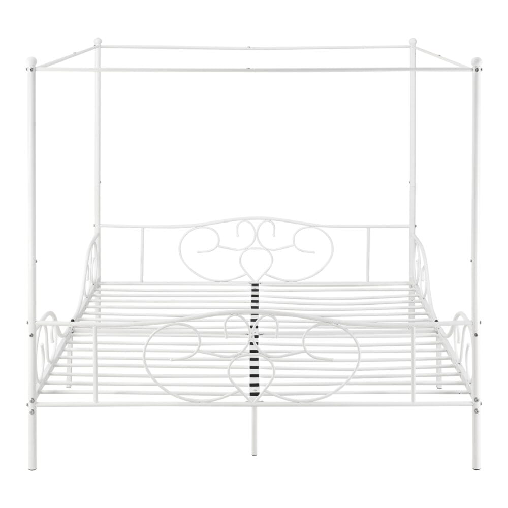 Himmelbett Finström 180x200cm Metall Bettrahmen mit Lattenrost